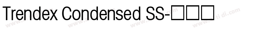 Trendex Condensed SS字体转换